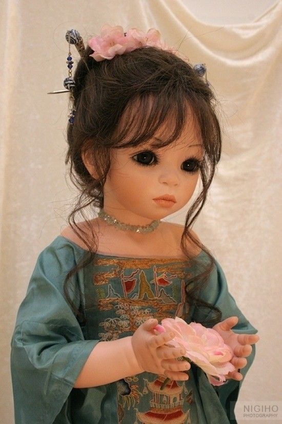Фарфоровые куклы Сью Линг Ванг (16 фото)